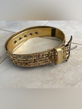 Vintage Gold Sequin Women’s Belt